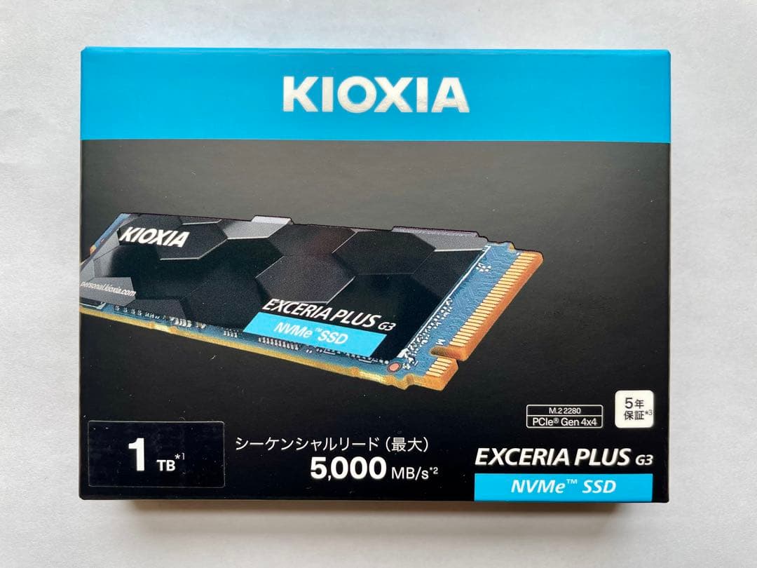 KIOXIA EXCERIA PLUS G3 1TB NVMe SSD 新品 Amazon.com: KIOXIA EXCERIA PLUS G3 SSD 1TB - M.2 2280 PCIe Gen4