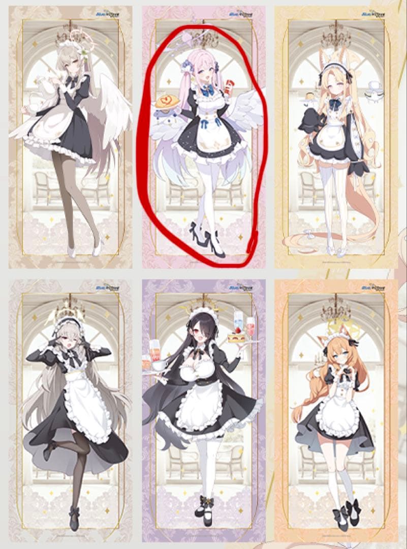 韓国限定 ブルアカ ブルーアーカイブ コラボカフェ タペストリー