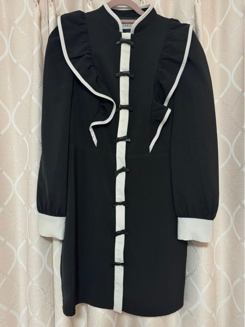 BUBBLES】チェックリボンワンショルワンピース | sparkling mall