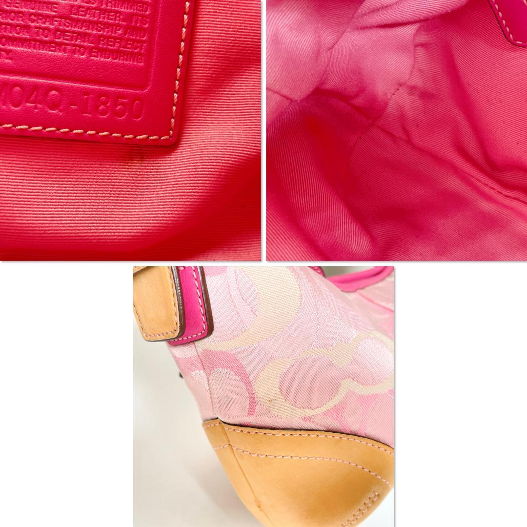 ときめきを運ぶ大人のピンク✨COACH オプティック シグネチャー