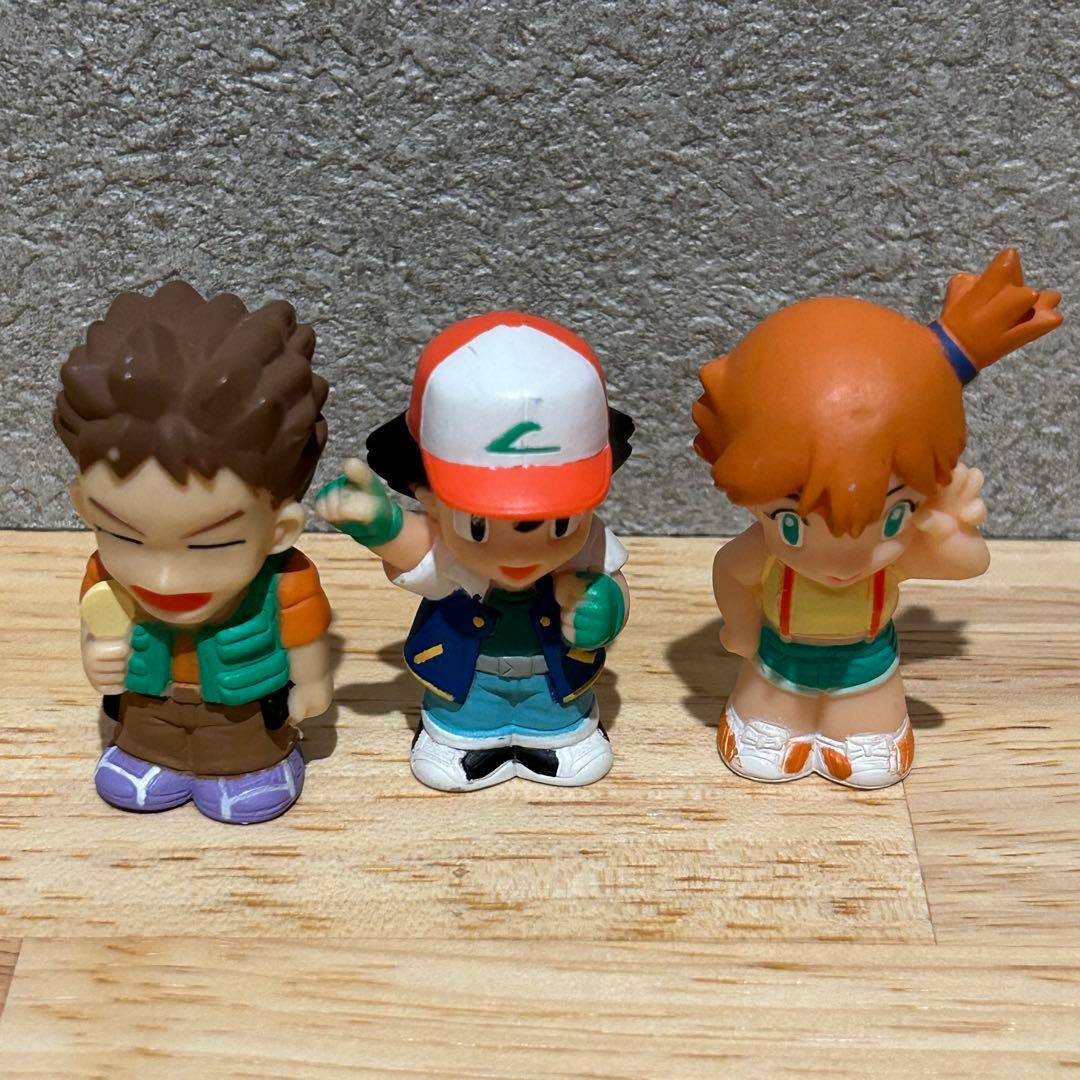 ポケモンキッズ 初期 サトシ タケシ カスミ 激レア 指人形 - メルカリ