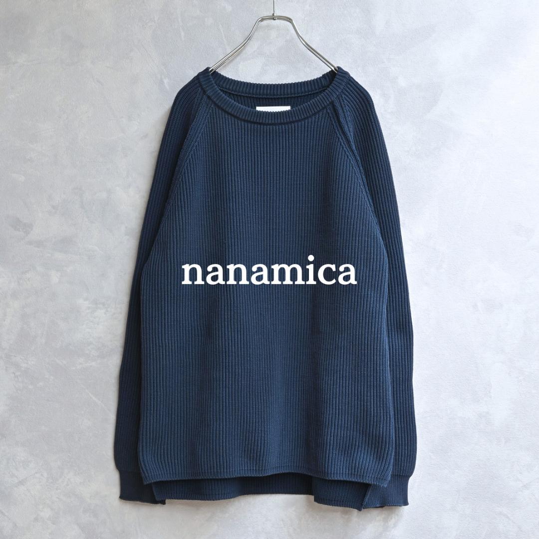 nanamica 5G Crew Neck Sweater 畦編み 春ニット nanamica 5G Crew Neck Sweater 畦編み 春ニット - メルカリ