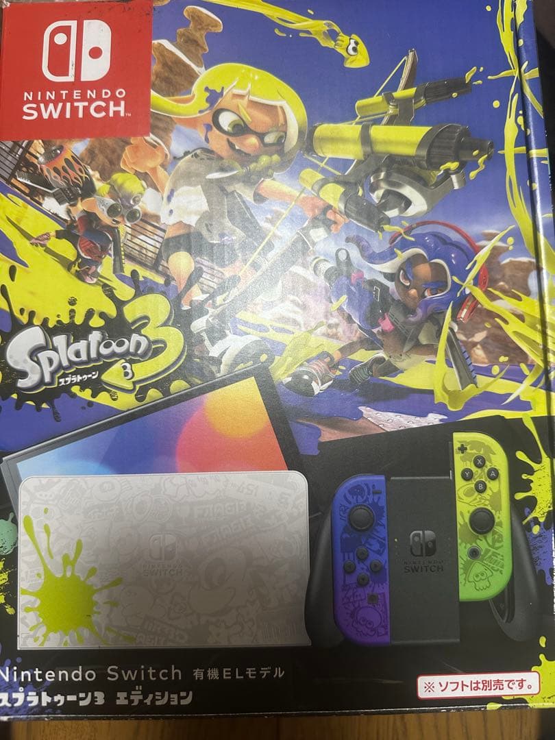 Nintendo Switch Splatoon 3 エディション　SD付き Nintendo Switch- OLED Model, Splatoon 3 Special Edition, 64GB