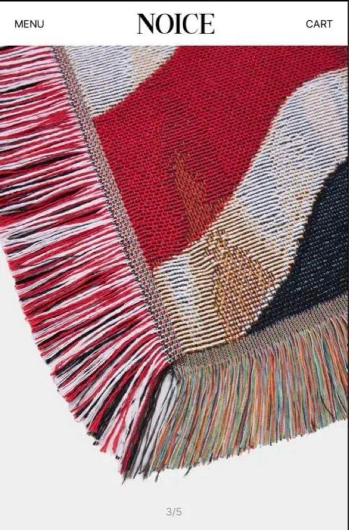 《限定完売》OASIS × NOICE ユニオンジャック ブランケット/ラグ