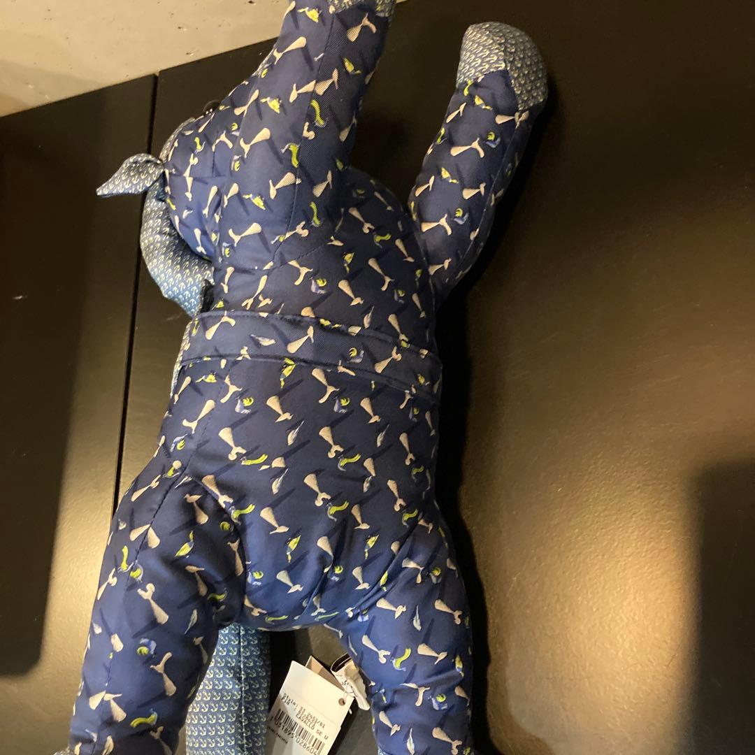 馬の形のぬいぐるみ 青色パターン 中型 （フェラガモ）