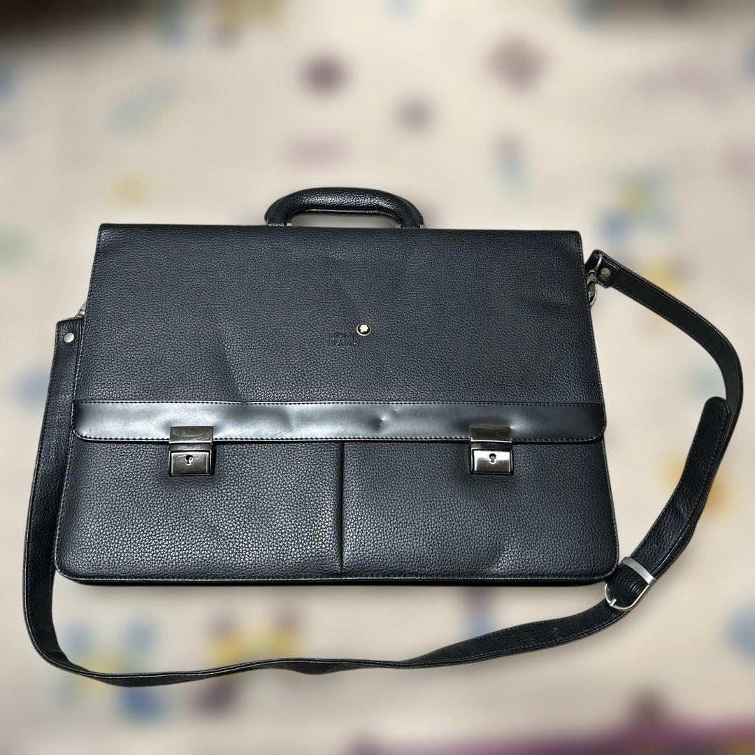 MONT BLANC ブラック ビジネスバッグ レザー 楽天市場】モンブラン MONTBLANC ビジネスバッグ ブラック : サプリ