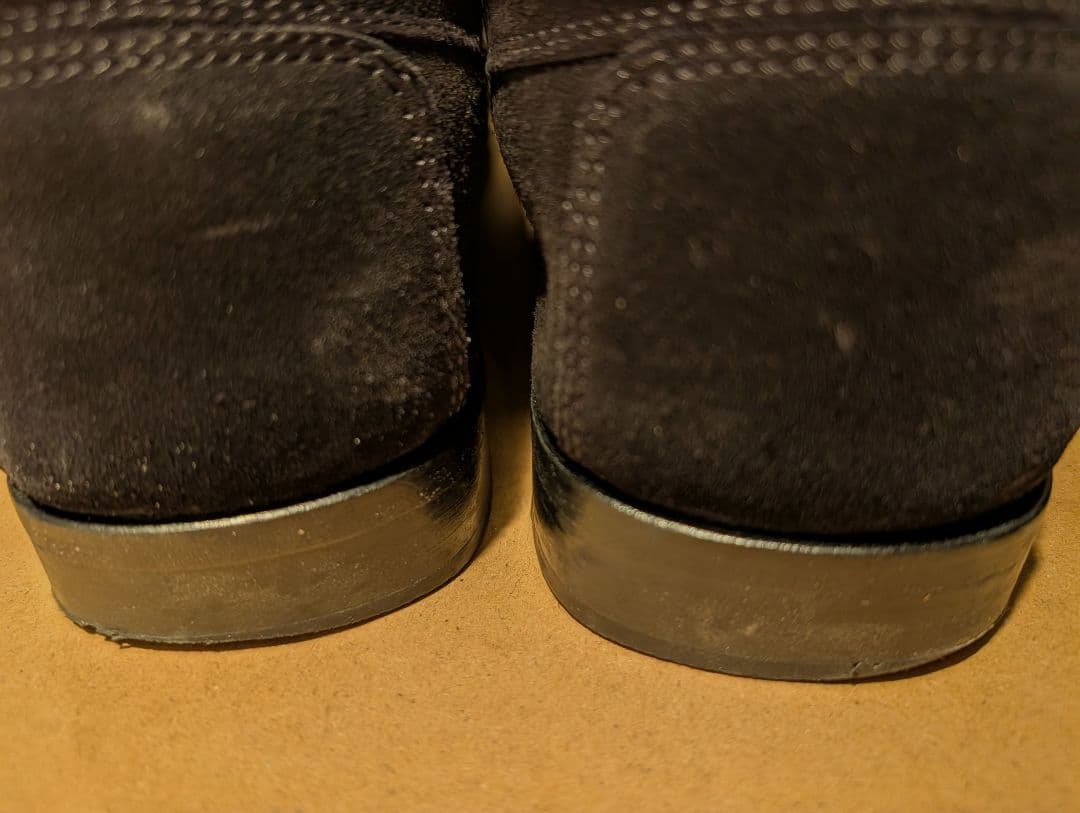 グッチ　GUCCI　ブラック ローファー 　スエード　27.5cm