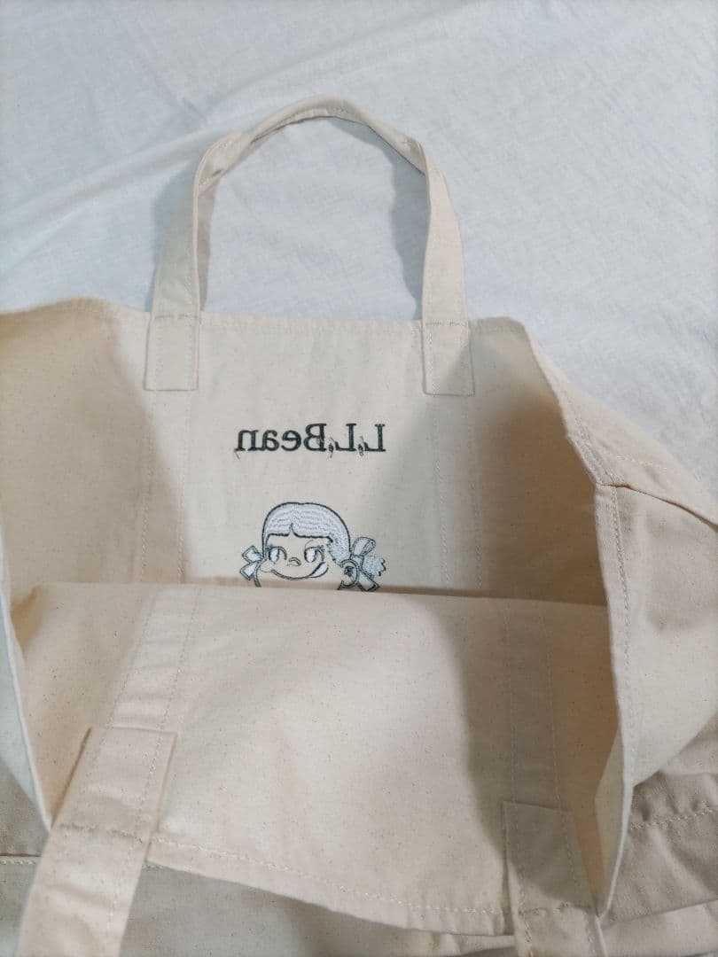 L.L.Bean×ペコちゃん　 エコバッグ チャーム付き　新品　レア