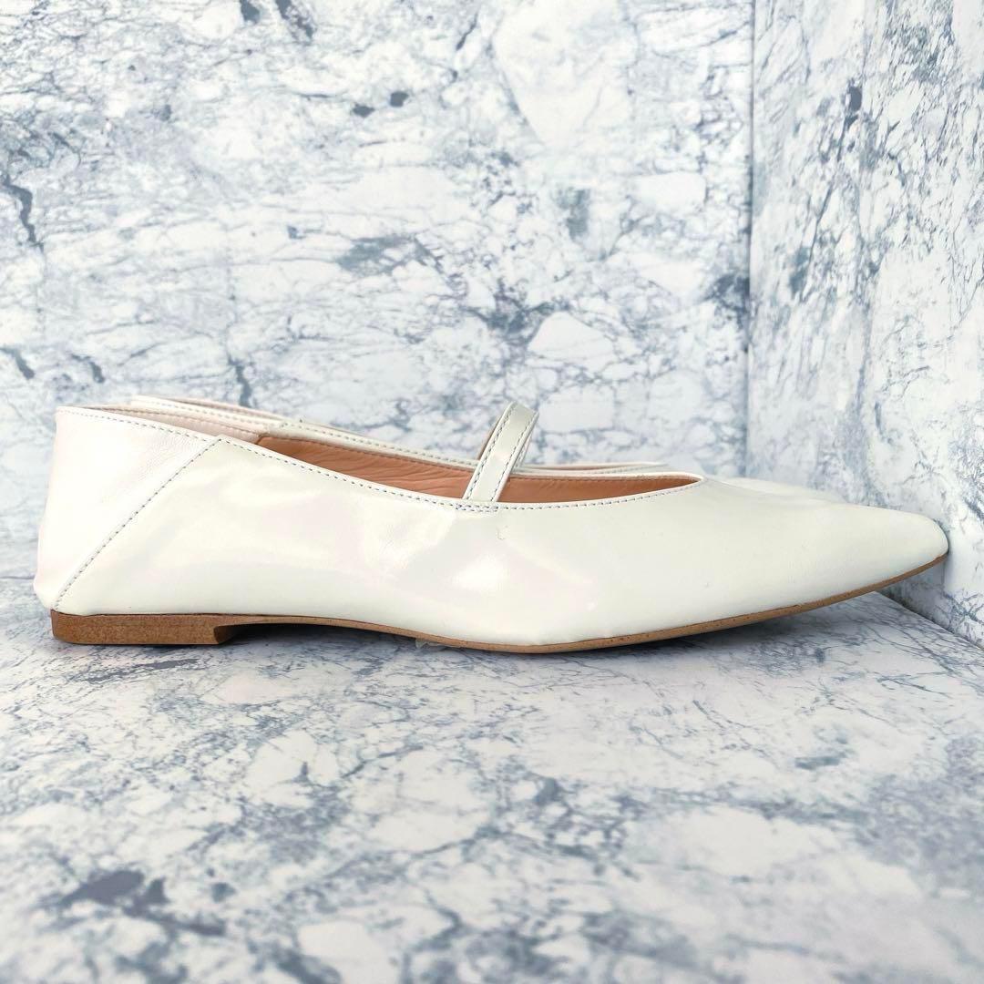 【極美品】HEWN⭐︎フラットシューズ⭐︎22.5cm⭐︎メリージェーン⭐︎ホワイト