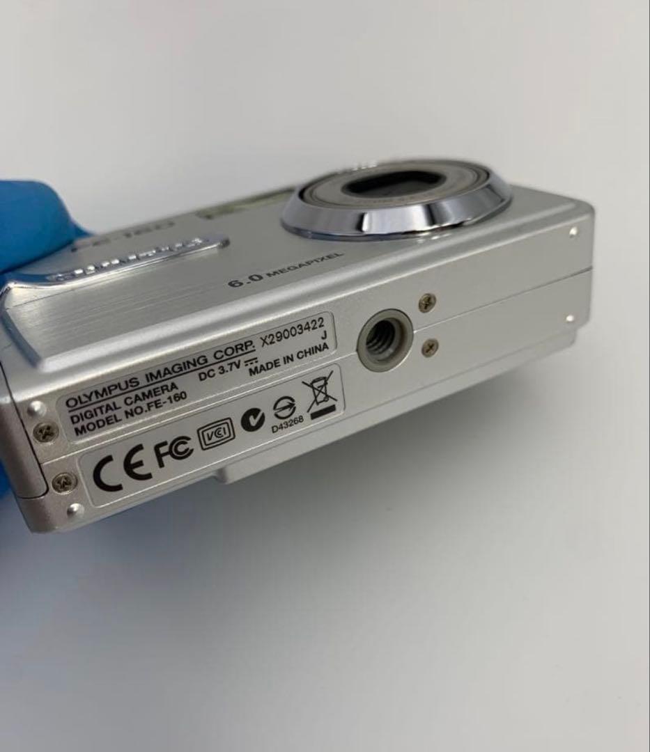 動作確認済み】OLYMPUS FE-160 充電器・USBケーブル付きデジカメ
