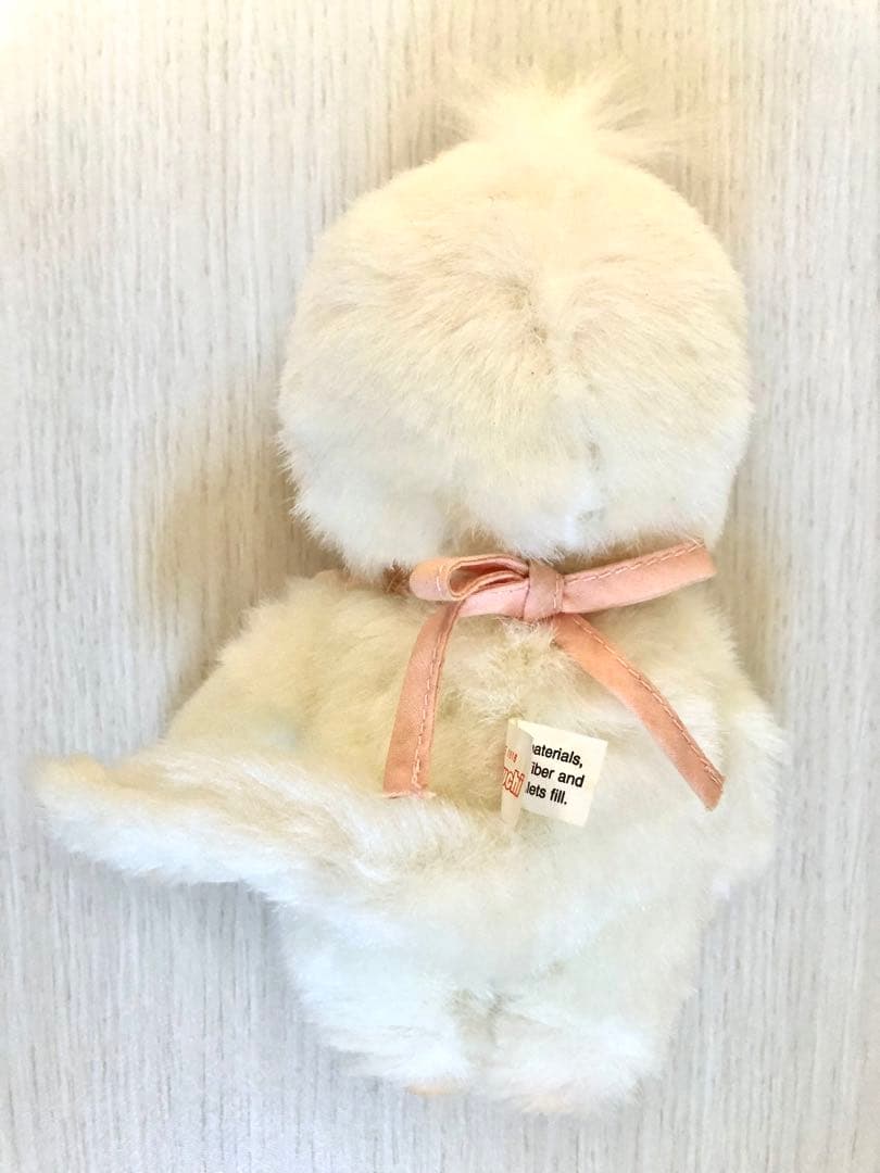 ホワイト モンチッチ 女の子 Sサイズ ぬいぐるみ 希少 平成レトロ 限定