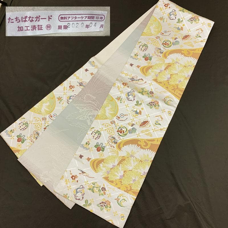 602my6◇唐織 吉祥文様 縁起柄 金糸 袋帯◇美品 - メルカリ