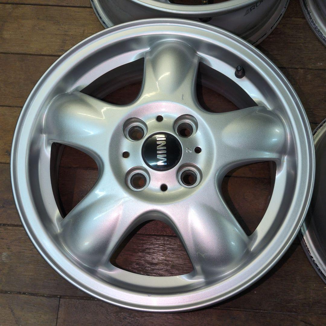 芝*様 送料込　美品　MINI用　純正アルミ　15×5.5J　4本　ローバーミニ