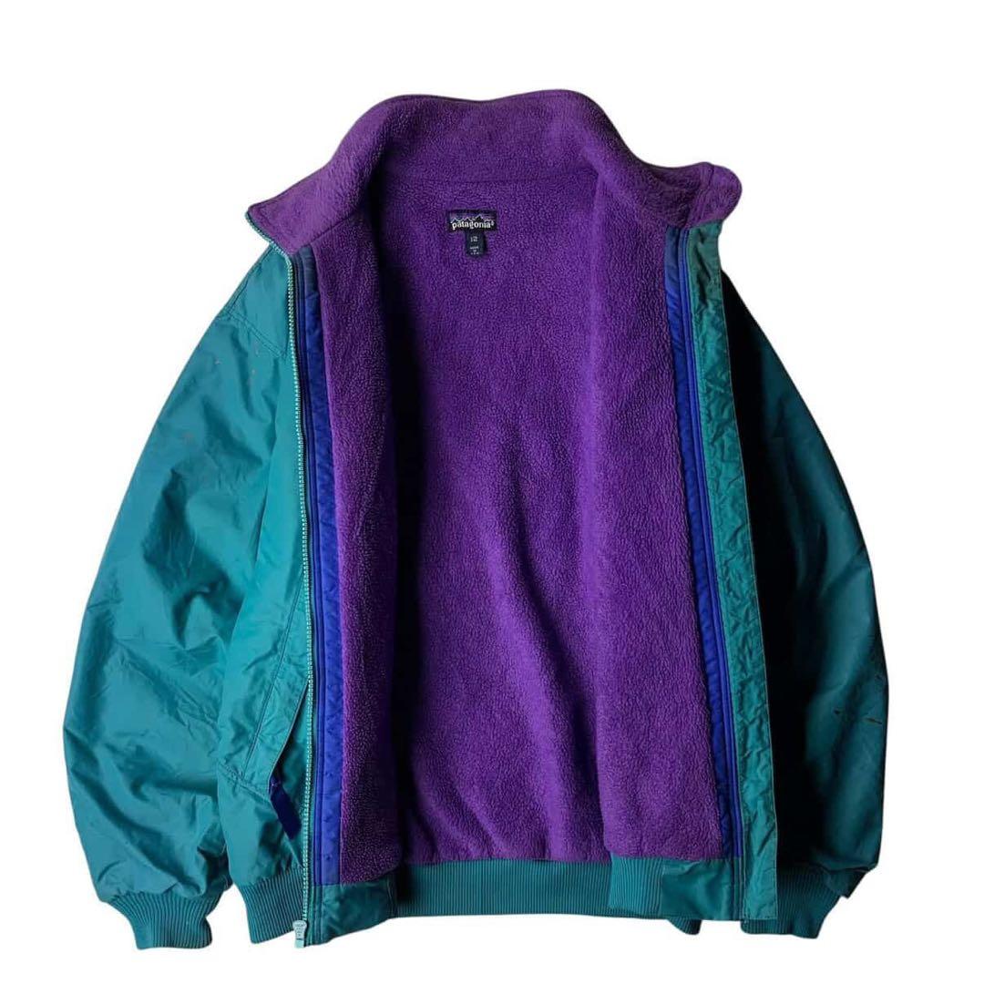 90s Patagonia シェルドシンチラ ターコイズ ナイロンジャケット M