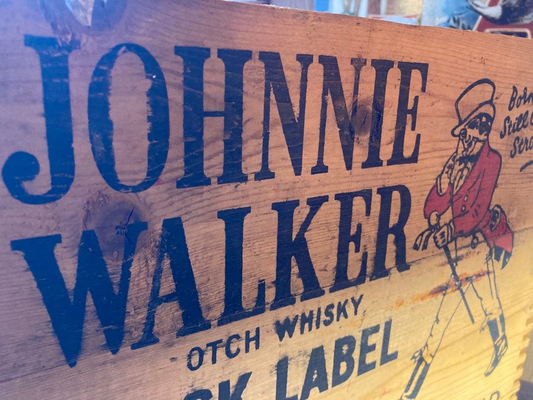 ジョニーウォーカー ウイスキー ヴィンテージ 木箱 英国 イギリス 昭和
