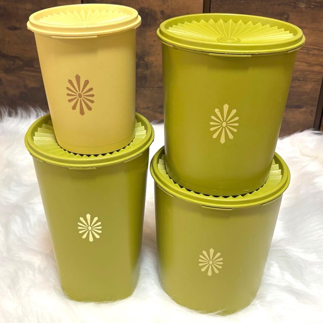 まる子様用】タッパーウェア マキシデコレーター 4個 昭和レトロ