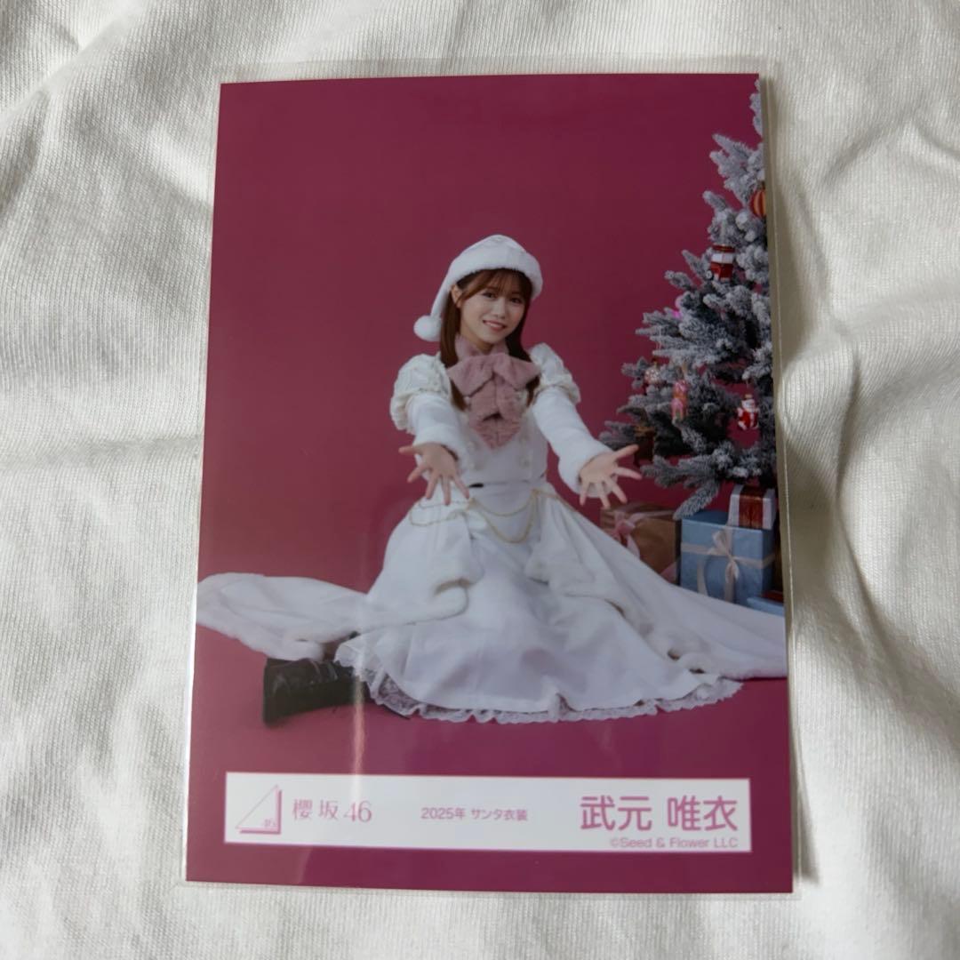 櫻坂46 武元唯衣 生写真 サンタ 座り - メルカリ