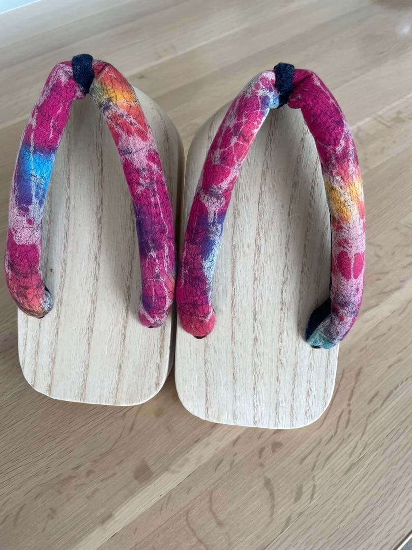 一本歯下駄 GETTA 多色 木製 花柄鼻緒 スポーツ工芸品 - メルカリ