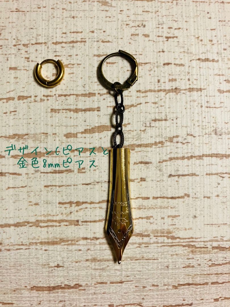 岸辺露伴 高橋一生ver.寄りピアス COOL‼️18K GP刻印入りGペン使用