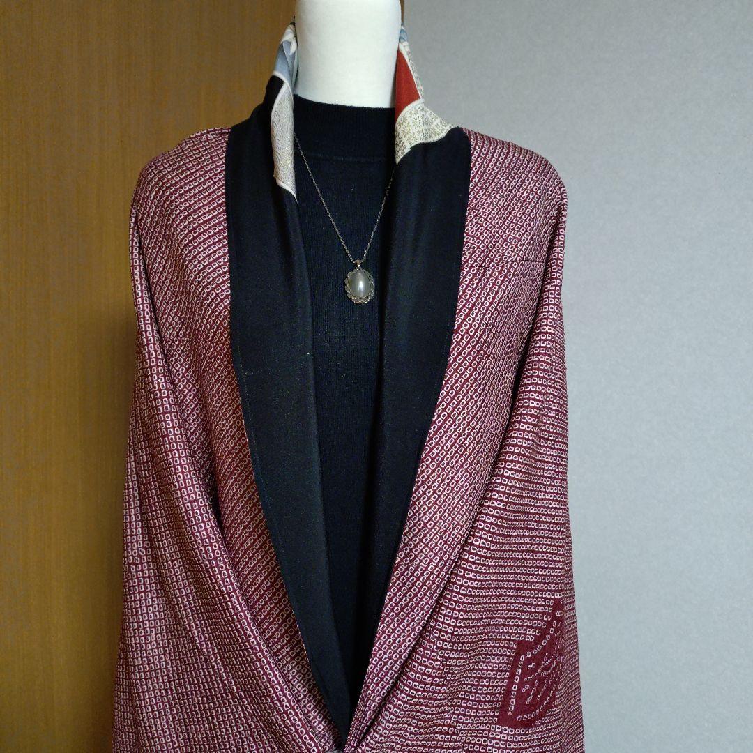 モ*ミ様 【着物リメイク】大判モモンガコート リバーシブル 3way 和洋