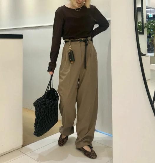 オディットエオディール】レオパード メリージェーン フラットシューズ