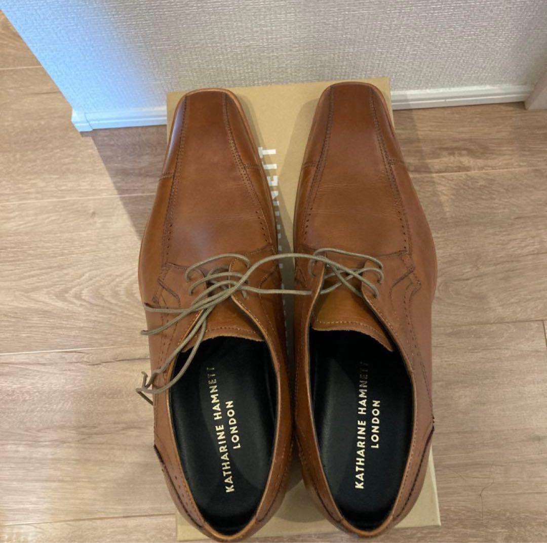 KATHARINE HAMNETT ドレスシューズ 26.5cm ブラウン