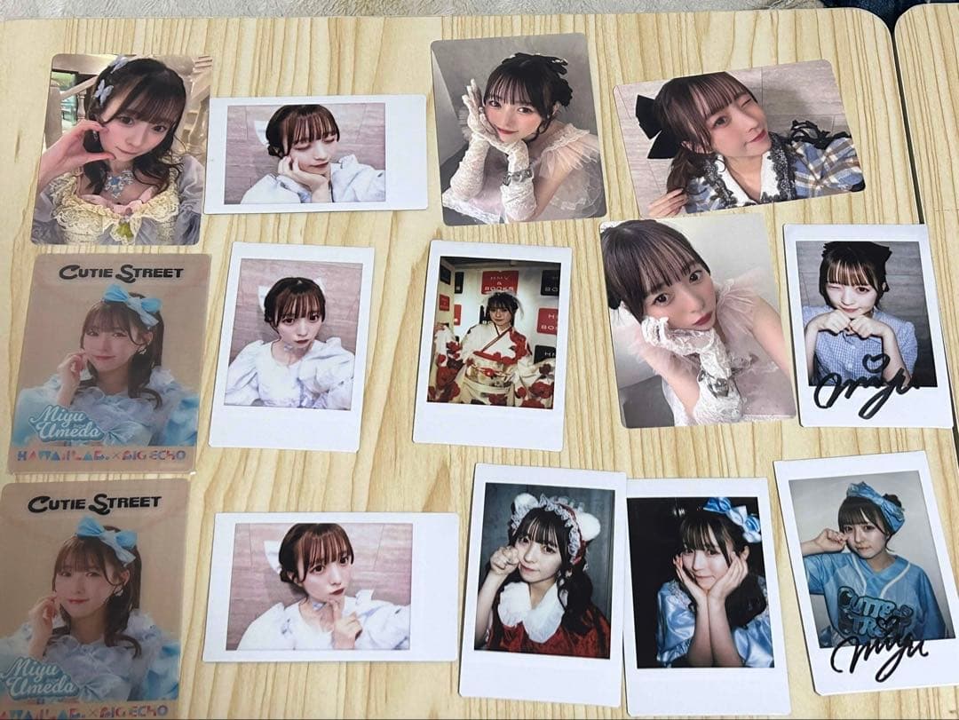 梅田みゆ CUTIESTREETチェキ きゅーすとグッズ (バラ売り可能) - メルカリ