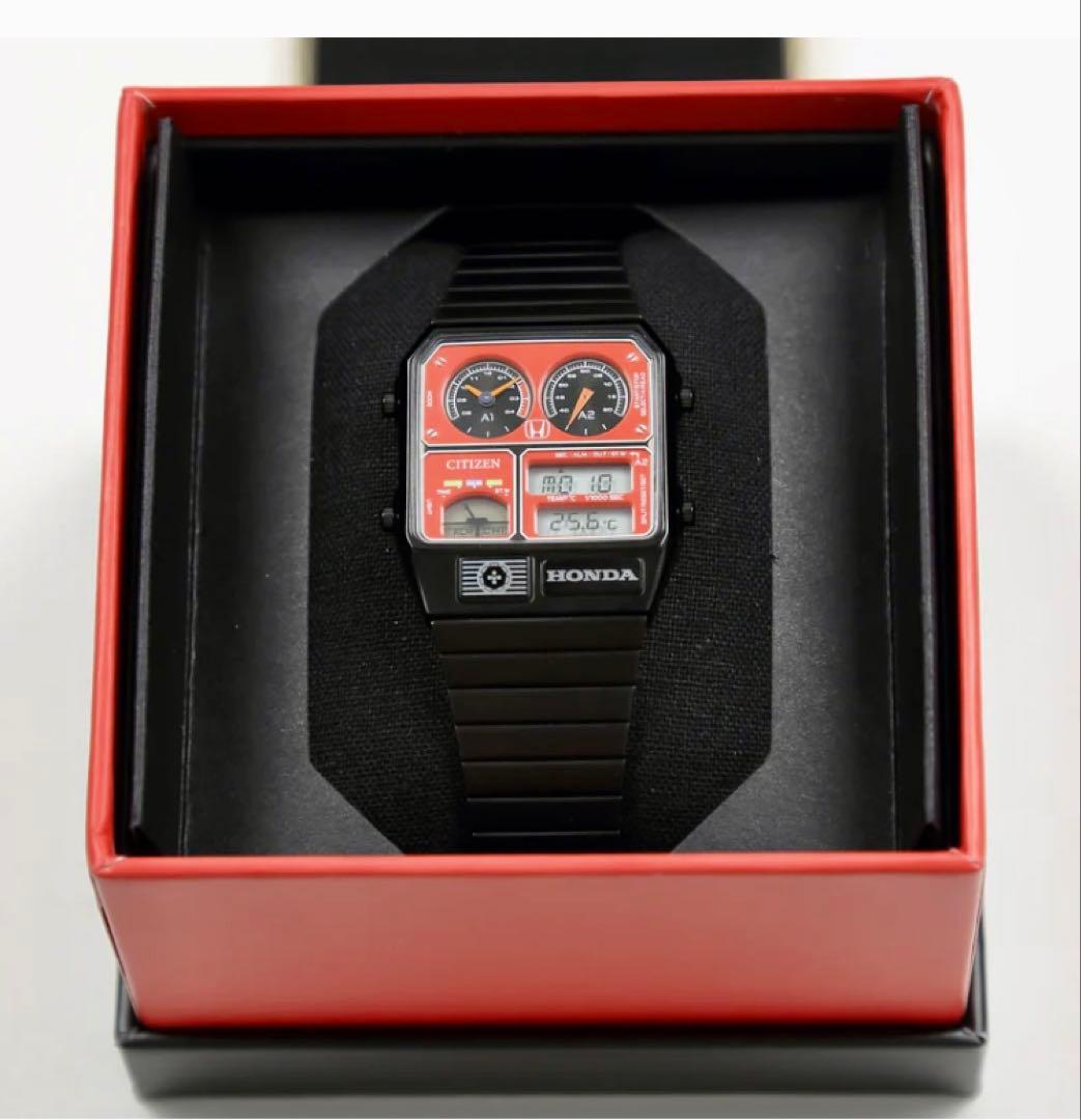 限定モデル】Honda ✕CITIZENコラボ(Preludeモデル赤）時計 - メルカリ