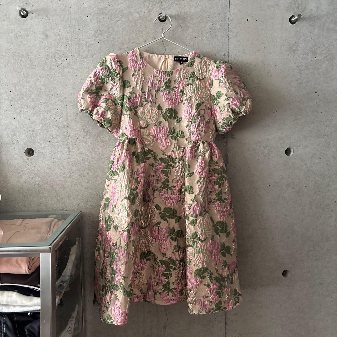 ワンピース sister jane Mountain Song Jacquard Dress Shop Sister Jane Mountain Song Jacquard Mini Dress on Sale at