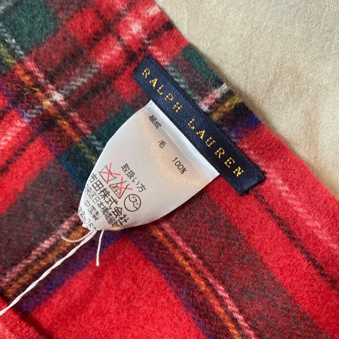 RALPH LAUREN HOME ラルフローレン 膝掛け ブランケット 赤 - メルカリ