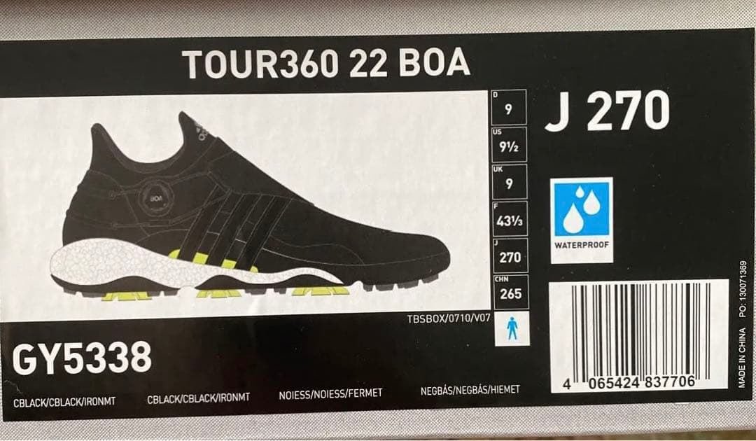 ゆ*き様 adidas TOUR360 22 BOA 27.0cm