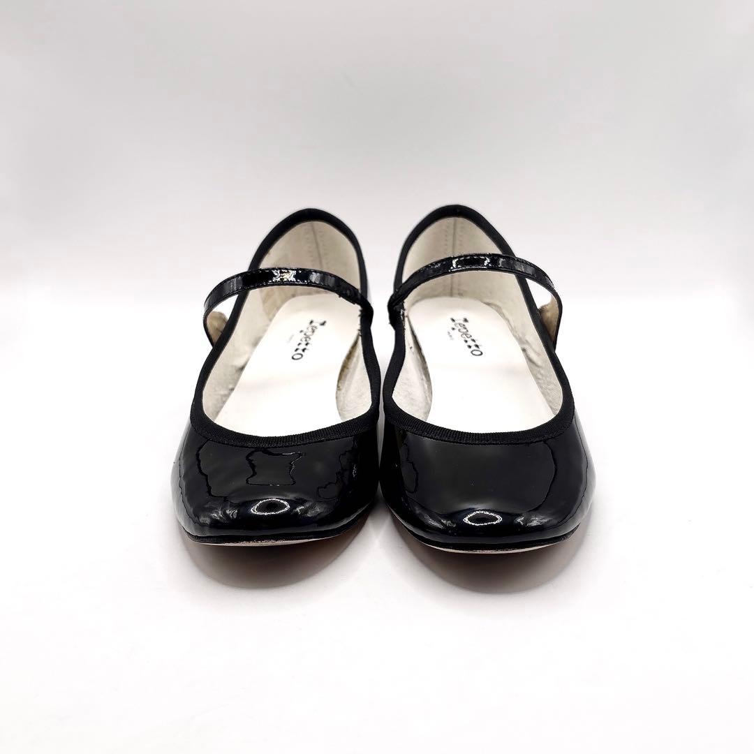 美品】レペット ROSE メリージェーン ストラップ エナメル24 黒 - メルカリ