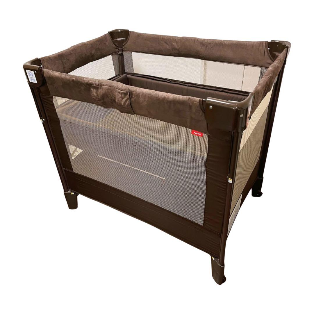 アップリカ　ココネルエアープラス ベビーベッド チョコレートブラウン アップリカ ベビーベッド ココネルエアープラス チョコレートブラウン