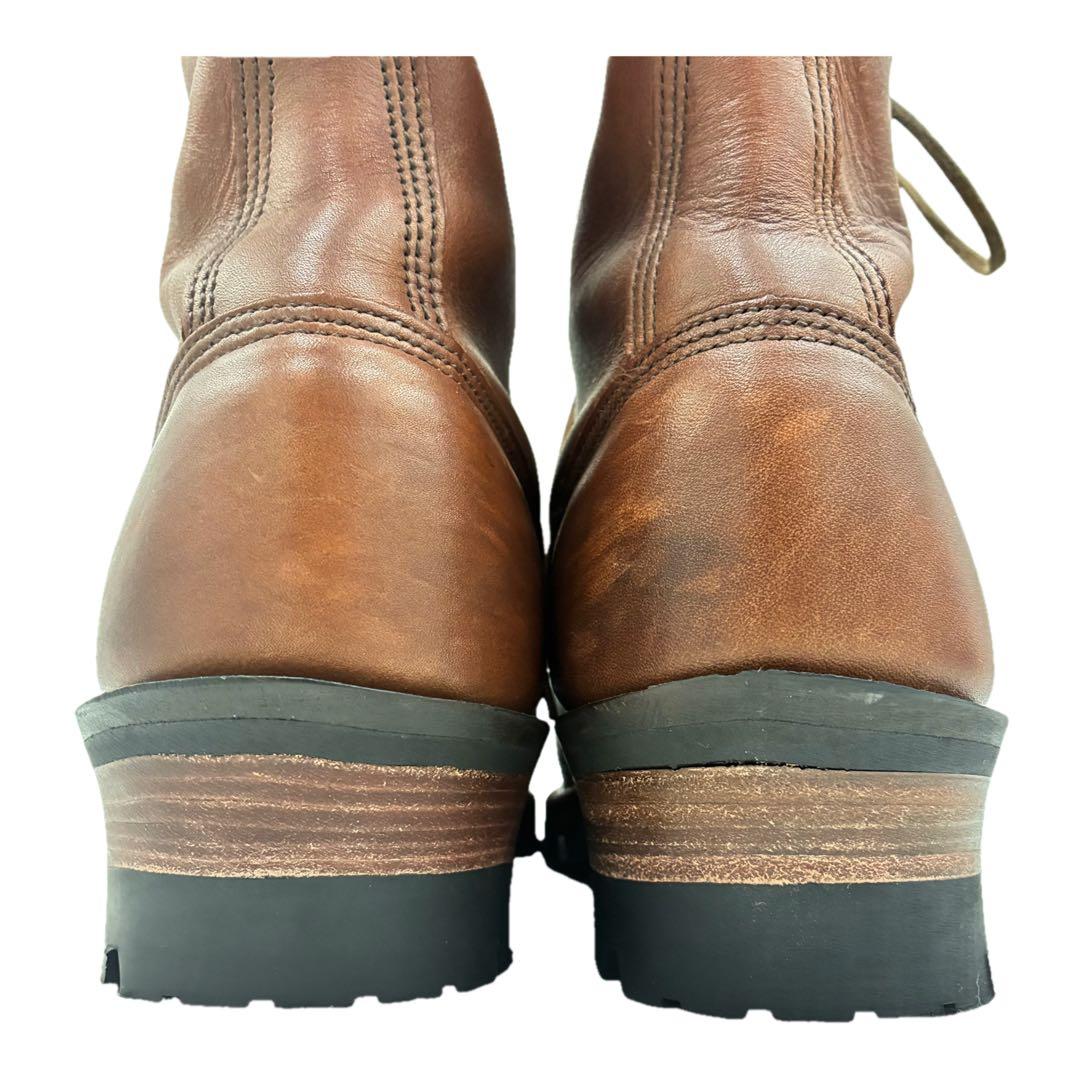 極美品✨HATHON✨ ロガーブーツ26cm ブラウン 8E - メルカリ