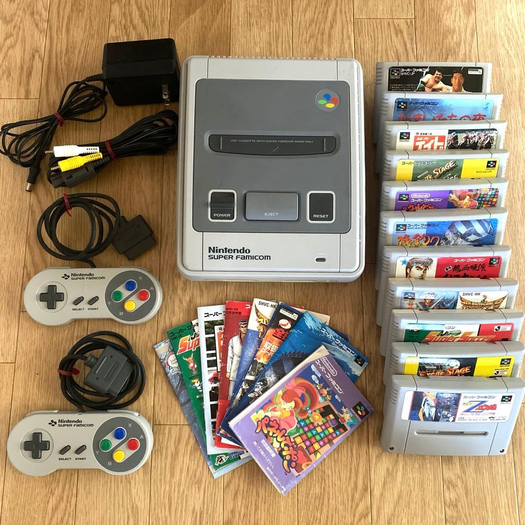 Nintendo スーパーファミコン 本体とゲームソフト11本 - メルカリ