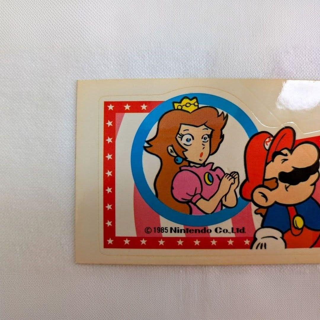 スーパーマリオ ロングステッカー ファミコン まとめ買い値下げOK 当時