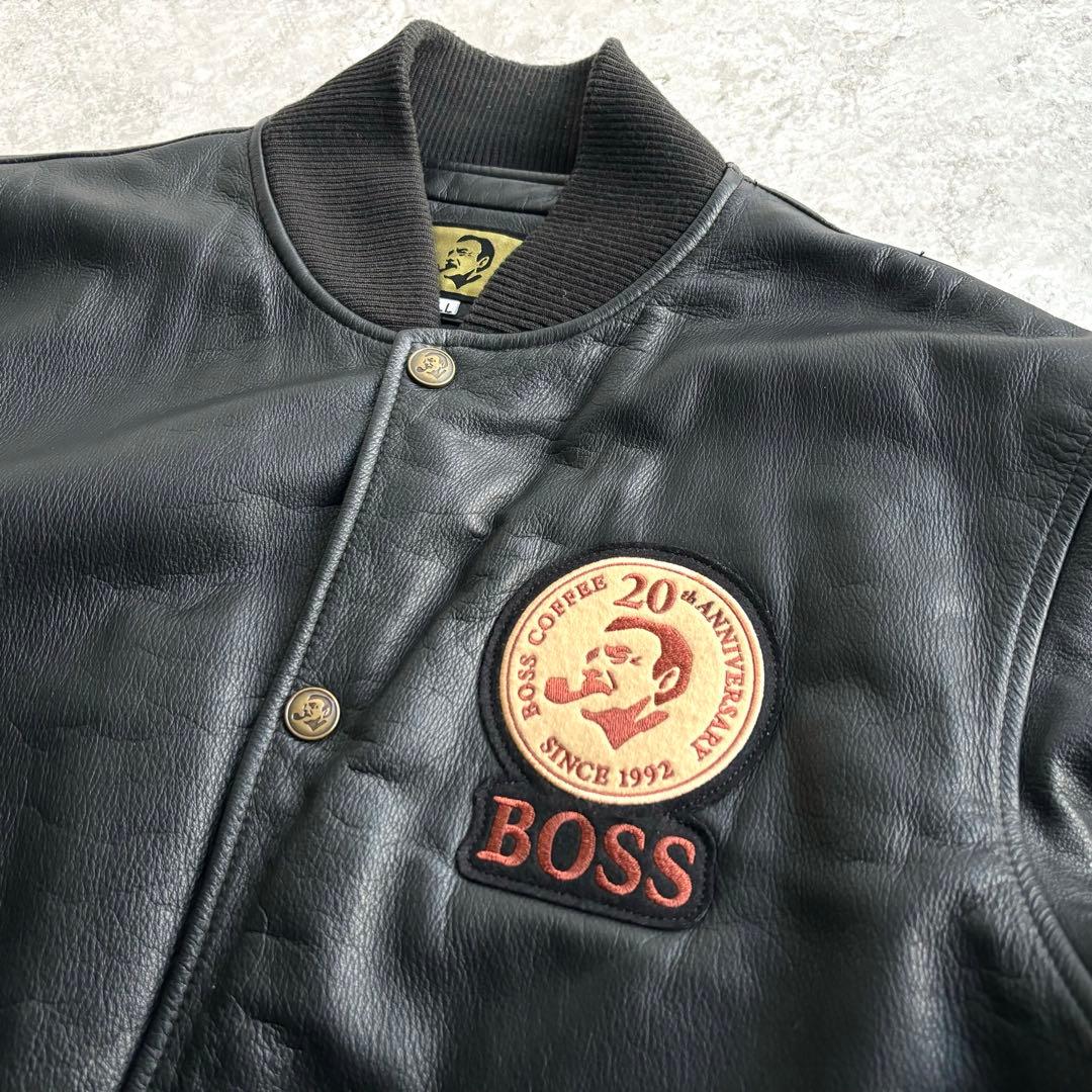 極美品□非売品 ボスジャン【LL】20周年記念 本革 レザージャケット