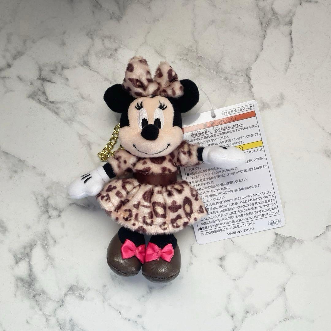 ヒョウ柄ミニー ぬいぐるみチャーム - メルカリ