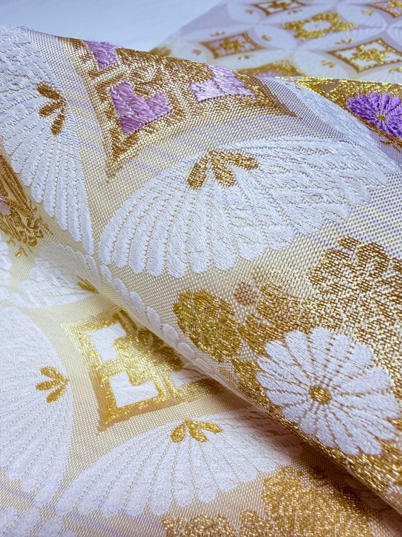 高級 袋帯 正絹 六通柄 橋本清織物 美しいキモノ掲載品 総唐織 訪問着