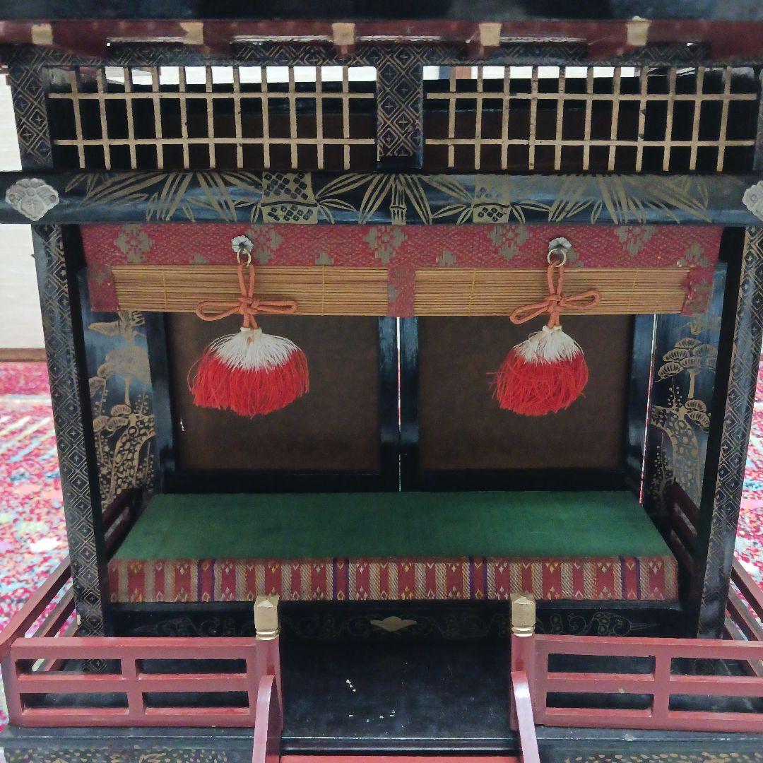 雛飾り 御殿 赤屋根