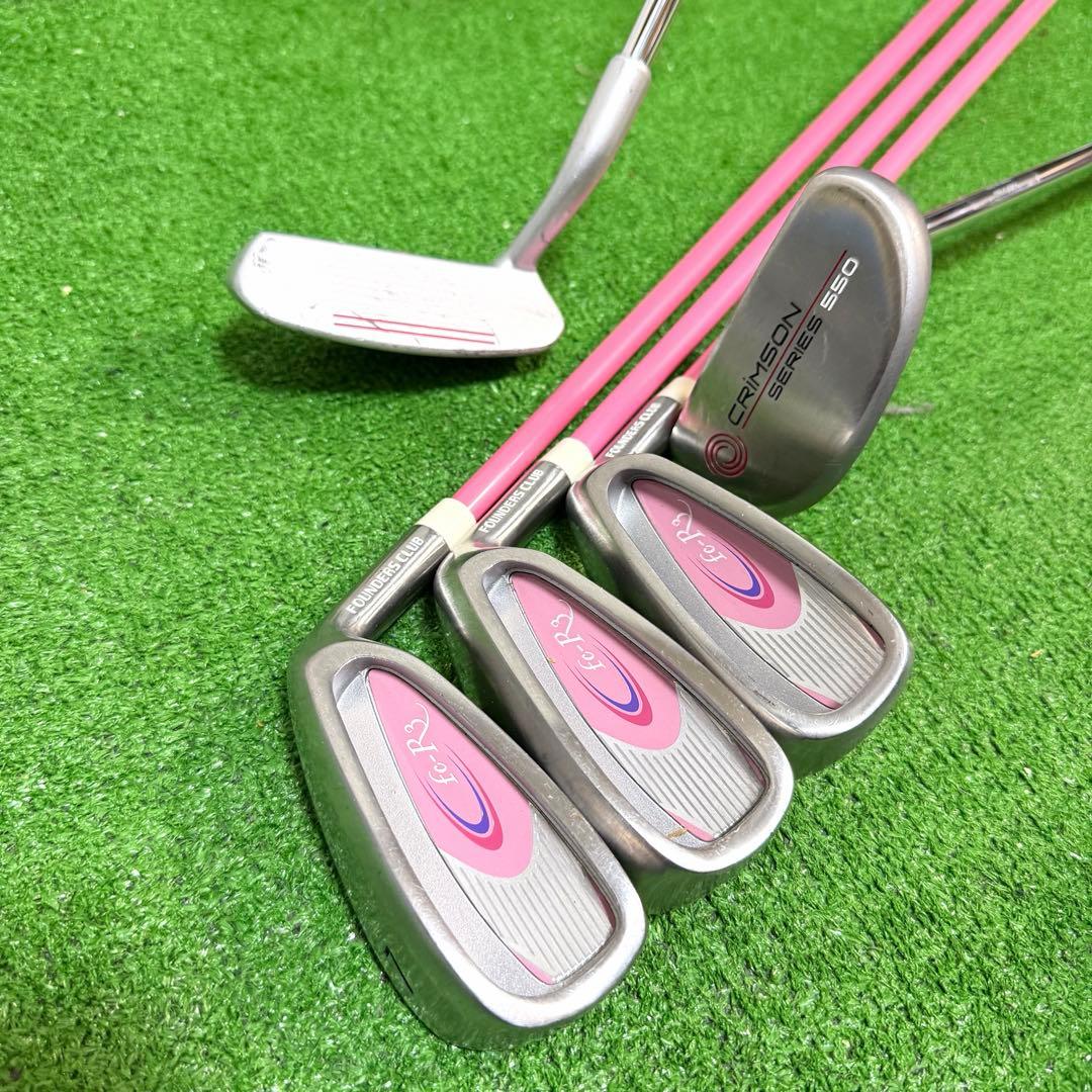 ゴルフセット レディース FOUNDERS チッパー付 ラウンド仕様 すぐ