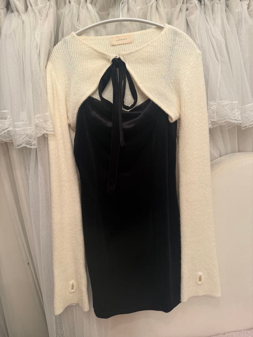 andmary Anita ribbon minidress - メルカリ