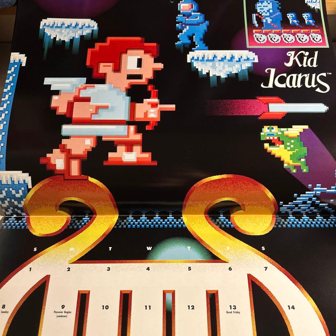 任天堂1990カレンダー」スーパーマリオ ゼルダの伝説 メトロイド