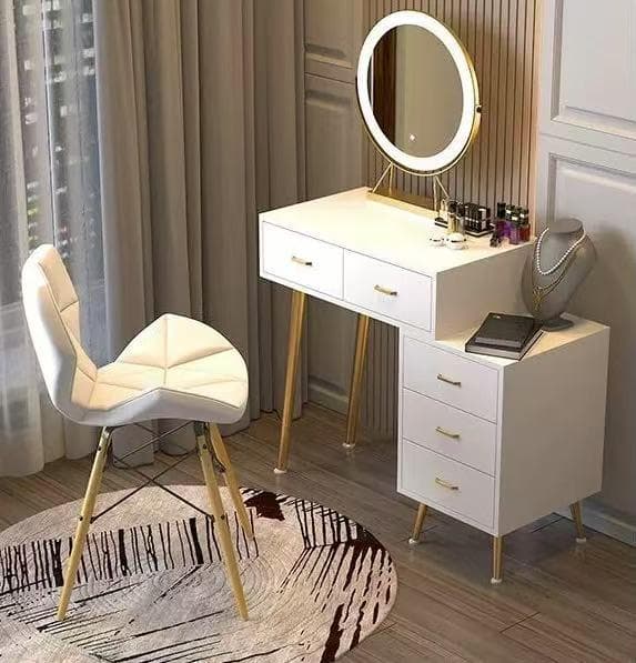 ホワイト ドレッサー・鏡台 訳あり品 写真をご確認 J102-② ホワイト