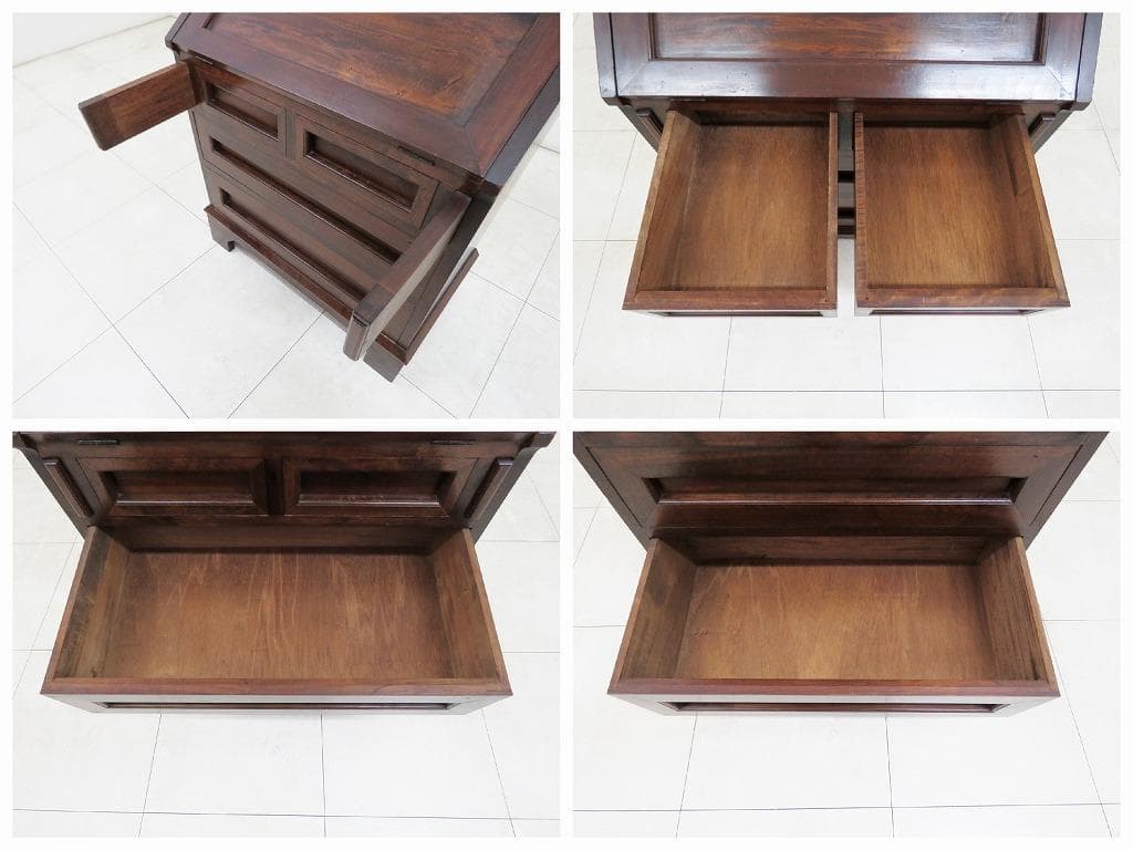 □民芸家具□高山式 ライティングビューロー□机 チェスト□検星野民芸