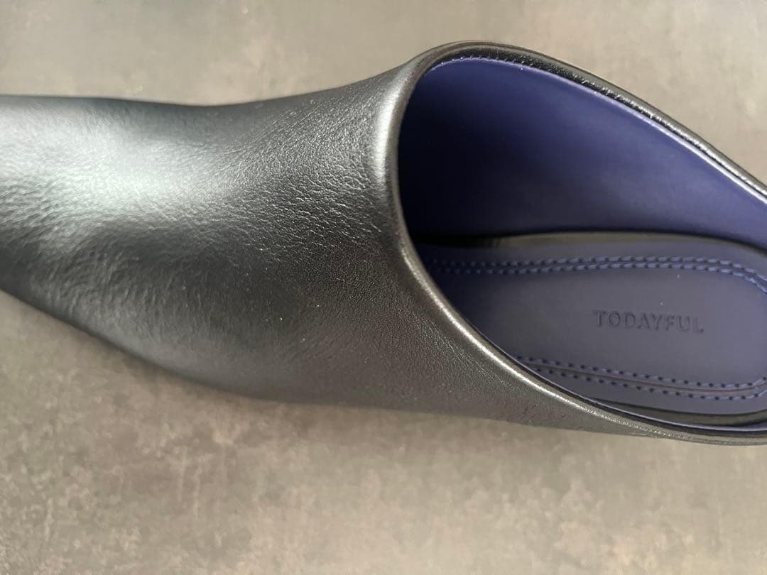 TODAYFUL トゥデイフル Squaretoe Leather Sabot - メルカリ