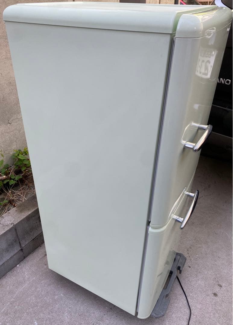 e angleレトロ調 冷蔵庫 ANG-RE151-A1 エディオン 2019年 - メルカリ