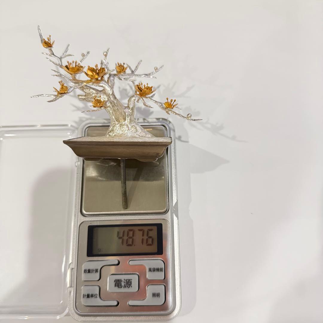 純銀製 松竹梅 光則作 約139g - メルカリ