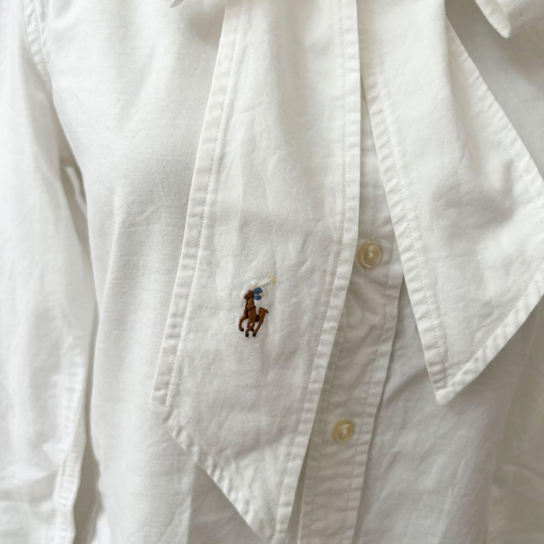 ポロラルフローレン ボウタイシャツ ポニー刺繍 0サイズ 近年モデル
