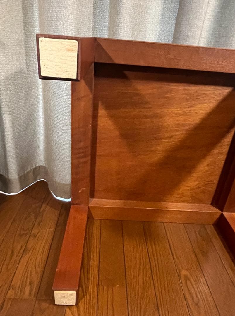 ビンテージ チーク材 真鍮 ローテーブル コーヒーテーブル 木製 ウッド